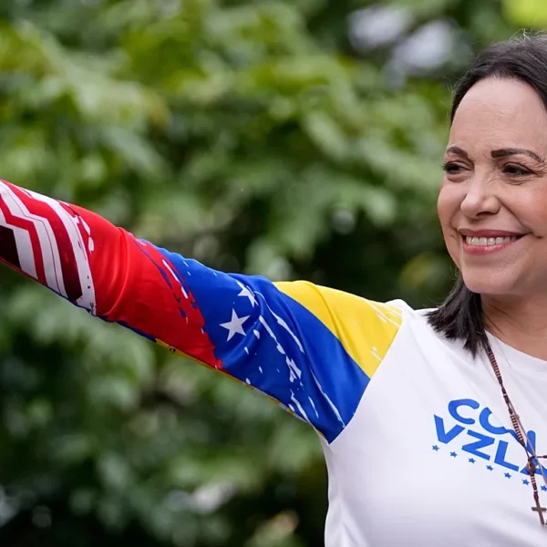 El Comité Nobel otorgó el Premio Nobel de la Paz 2025 a María Corina Machado por su labor en favor de la democracia y los derechos humanos en Venezuela. Foto: EFE.