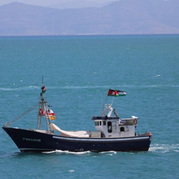 El Mikeno, barco de la Flotilla Global Sumud