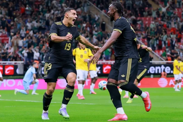 México igualó con Ecuador 1-1 en Guadalajara con gol de Germán Berterame, en un duelo donde se vivieron varios cambios en la alineación. Foto: IMAGO 7.