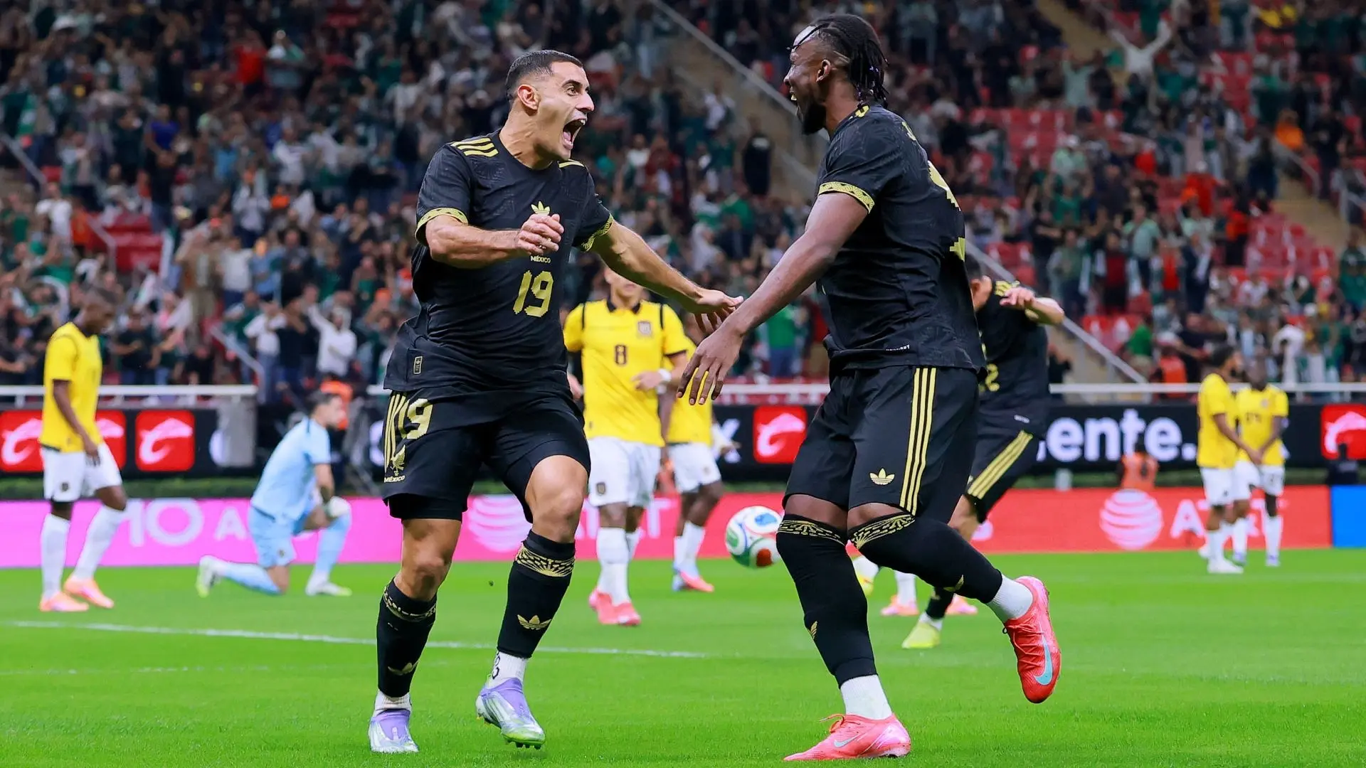 México igualó con Ecuador 1-1 en Guadalajara con gol de Germán Berterame, en un duelo donde se vivieron varios cambios en la alineación. Foto: IMAGO 7.