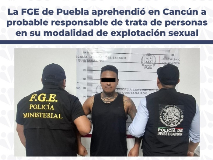 Detienen a hombre acusado de explotar sexualmente a su esposa en Puebla