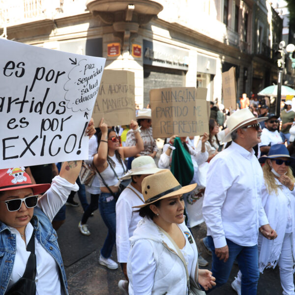 La marcha "Generación Z" en Puebla