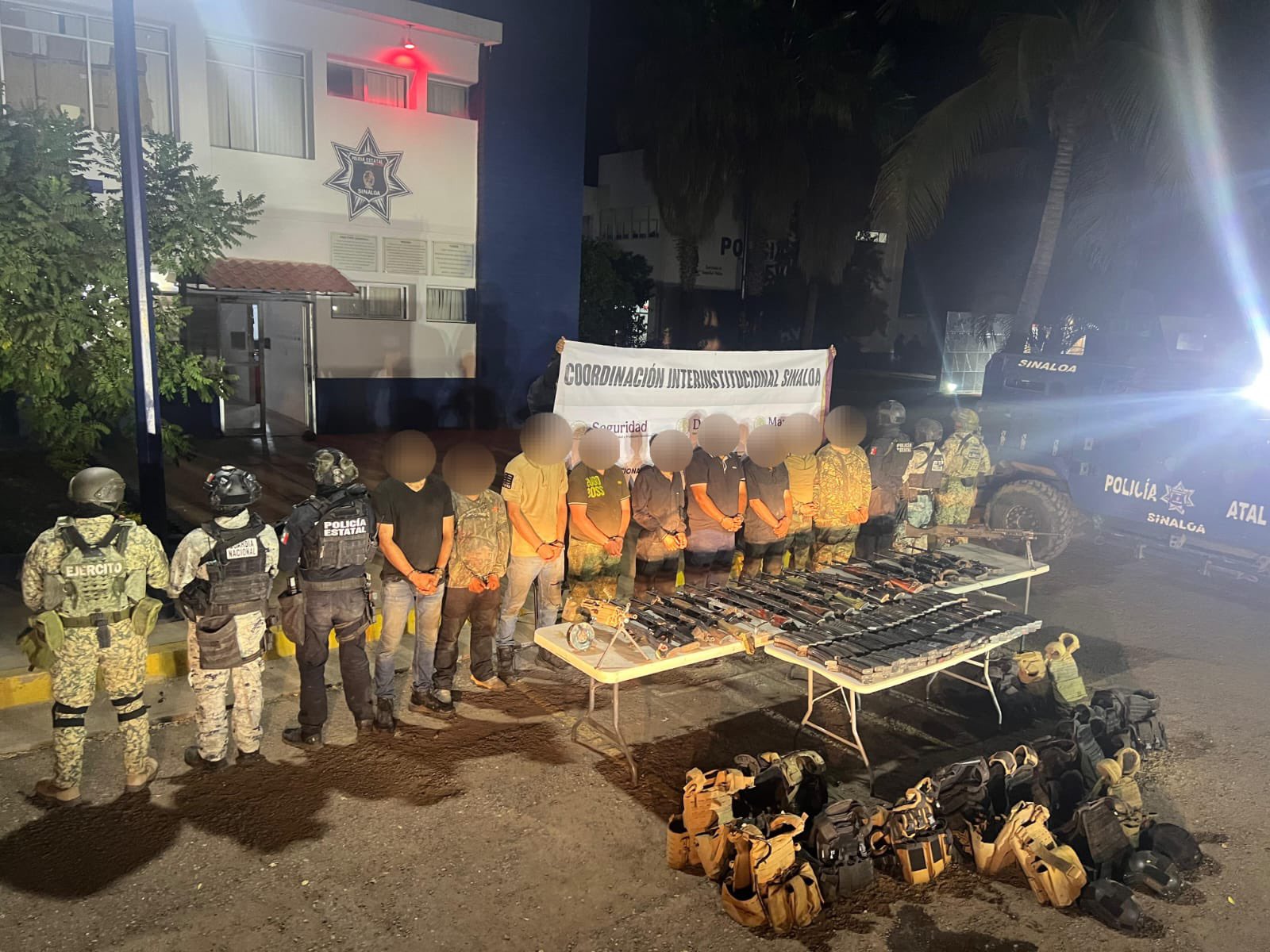 Cinco personas murieron y nueve fueron detenidas en El Guasimal, Culiacán