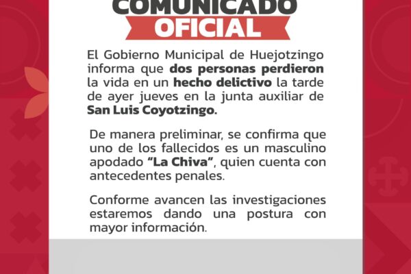 La Chiva, presunto líder delictivo en Huejotzingo