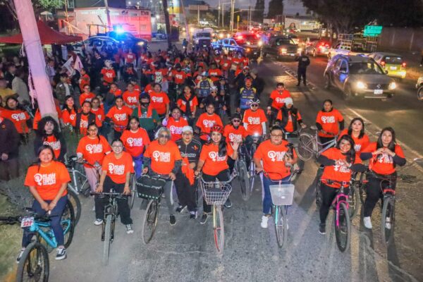 San Pedro Cholula realizó la Rodada por la Libertad, una iniciativa para visibilizar la violencia contra las mujeres y fortalecer redes de apoyo.