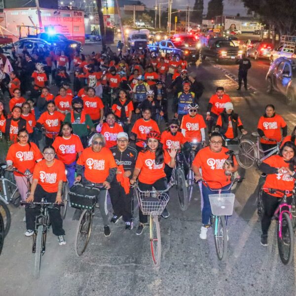 San Pedro Cholula realizó la Rodada por la Libertad, una iniciativa para visibilizar la violencia contra las mujeres y fortalecer redes de apoyo.