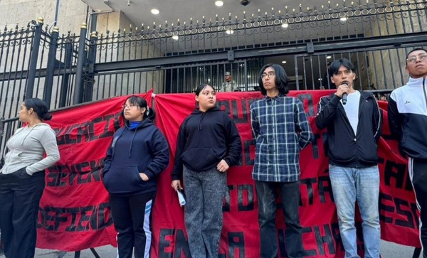 Normalistas exigen diálogo directo con el Gobierno y rechazan la marcha de la "Generación Z”. FOTO: El Soberano.