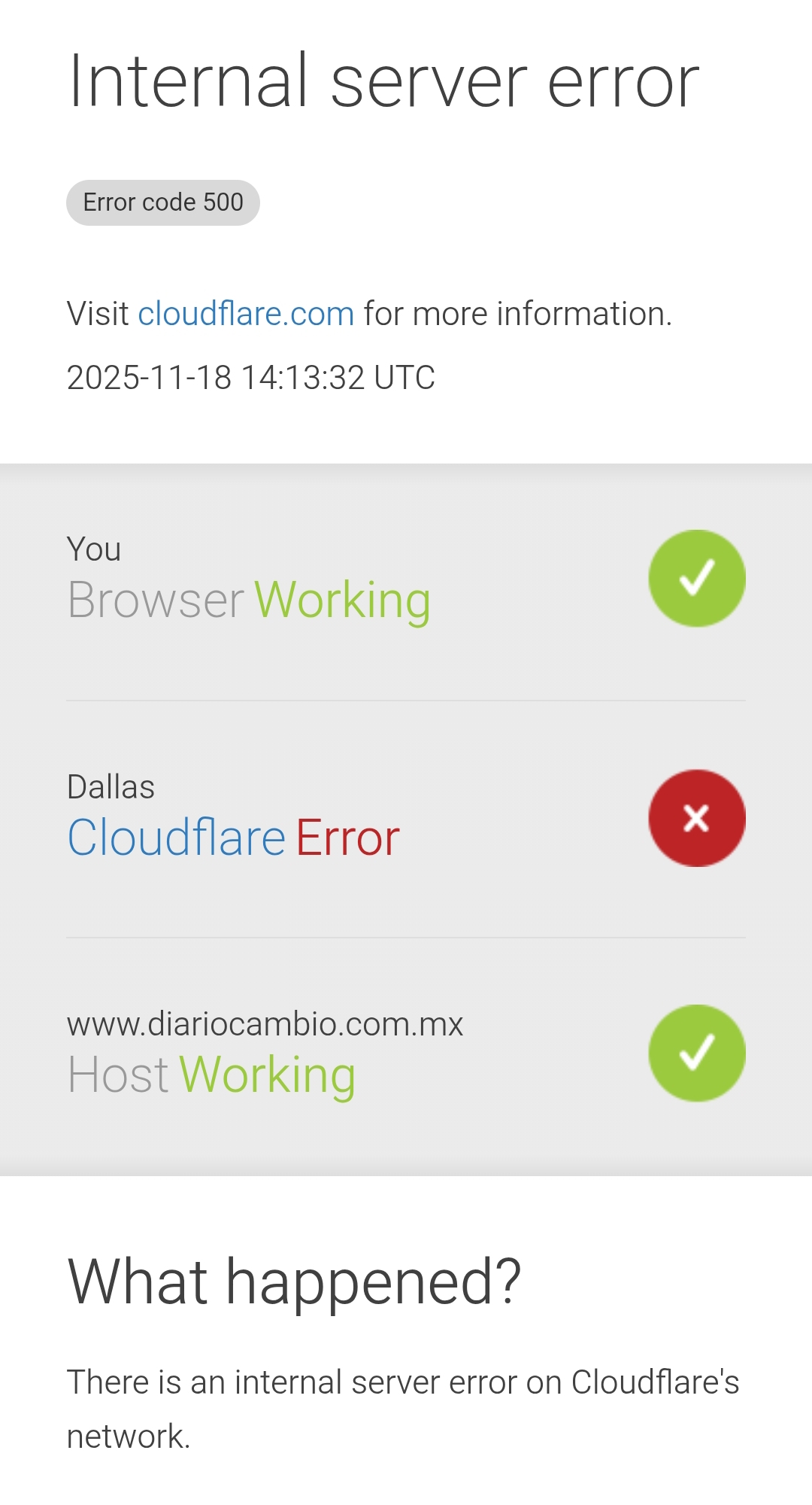 Error de Cloudfare provoca fallos de X, ChatGPT y millones más