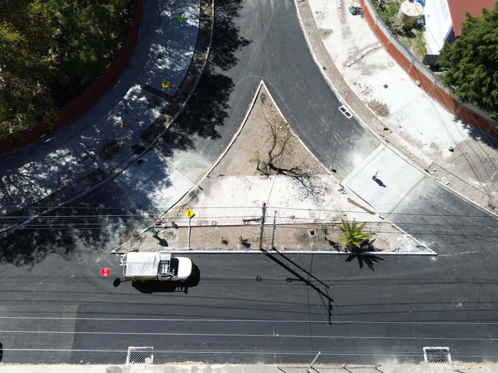 Supervisan rehabilitación vial en la colonia Fovissste San Roque