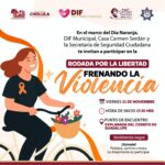 San Pedro Cholula conmemorará el Día Internacional para la Eliminación de la Violencia contra las Mujeres con actividades culturales, recreativas y formativas bajo el lema “Frenando la violencia”.