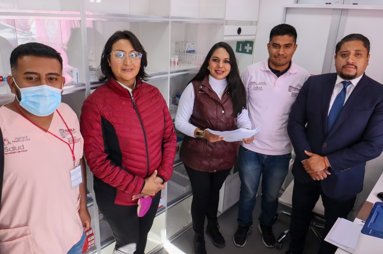 Instalan en San Pedro Cholula la Caravana de la Mujer con servicios gratuitos de salud