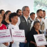 El Ayuntamiento cerró la entrega de equipamientos sustentables en zonas prioritarias, con acciones enfocadas en mejorar el acceso al agua y a la energía para familias de las juntas auxiliares.