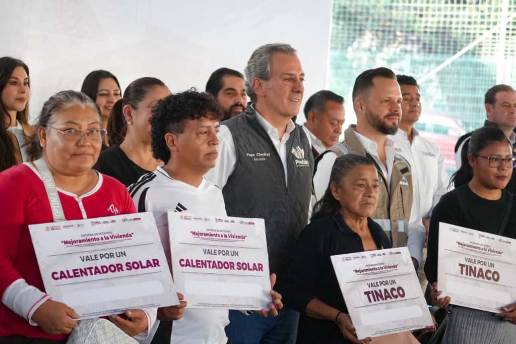 El Ayuntamiento cerró la entrega de equipamientos sustentables en zonas prioritarias, con acciones enfocadas en mejorar el acceso al agua y a la energía para familias de las juntas auxiliares.