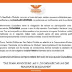 MC decidió mantenerse al margen de la "Caminata por la Defensa de Cholula", argumentando que su presencia podría desvirtuar un llamado que, insisten, debe permanecer plenamente ciudadano.
