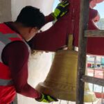 Autoridades de San Pedro Cholula realizaron una revisión previa en los templos que formarán parte del Concierto de Campanas del Vaniloquio 2025.