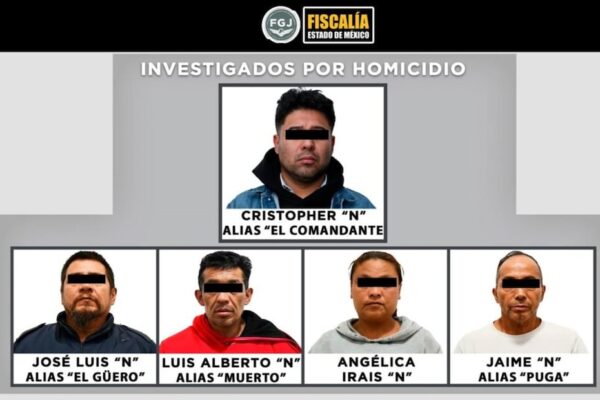 La Fiscalía del Estado de México detuvo a Christopher, alias “El Comandante”, señalado como presunto autor intelectual y ejecutor del asesinato de los DJ colombianos Bayron Sánchez y Jorge Herrera. IMAGEN: Fiscalía de Edomex.