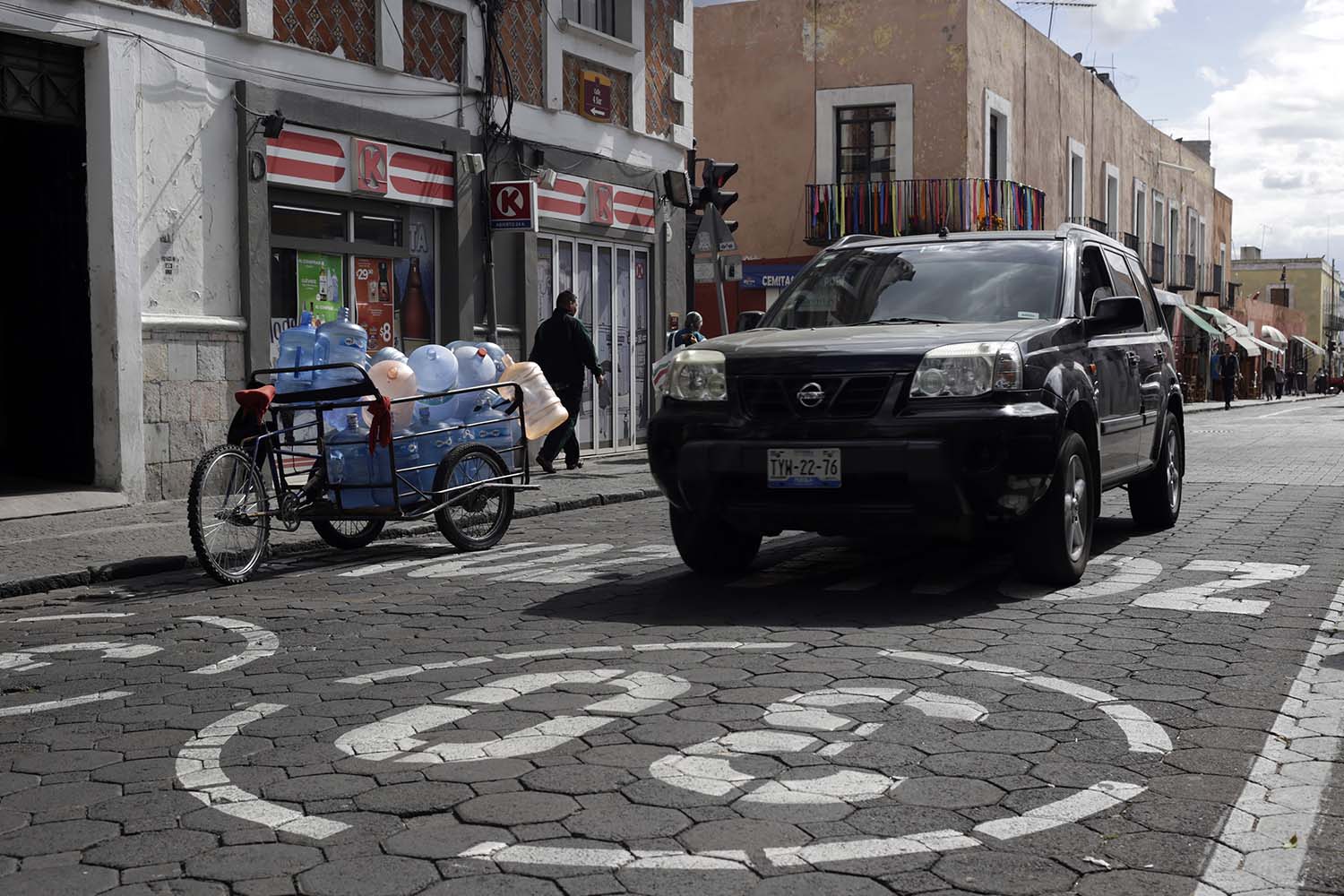 Cuatro peatones son atropellados en pleno Centro Histórico de Puebla, pese al límite de 30 km/h