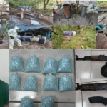 El operativo 'Frontera Norte' de la Sedena y la Guardia Nacional permitió desmantelar un laboratorio clandestino y un decomiso valuado en más de 2 mil millones de pesos. FOTO: The Herald USA.