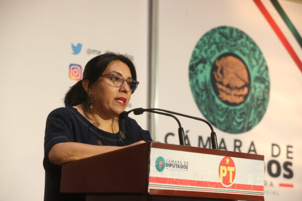 La diputada Martha Aracely Cruz denunció en pleno al morenista Cuauhtémoc Blanco por acoso sexual FOTO: Comunicación Social - Cámara de Diputados.