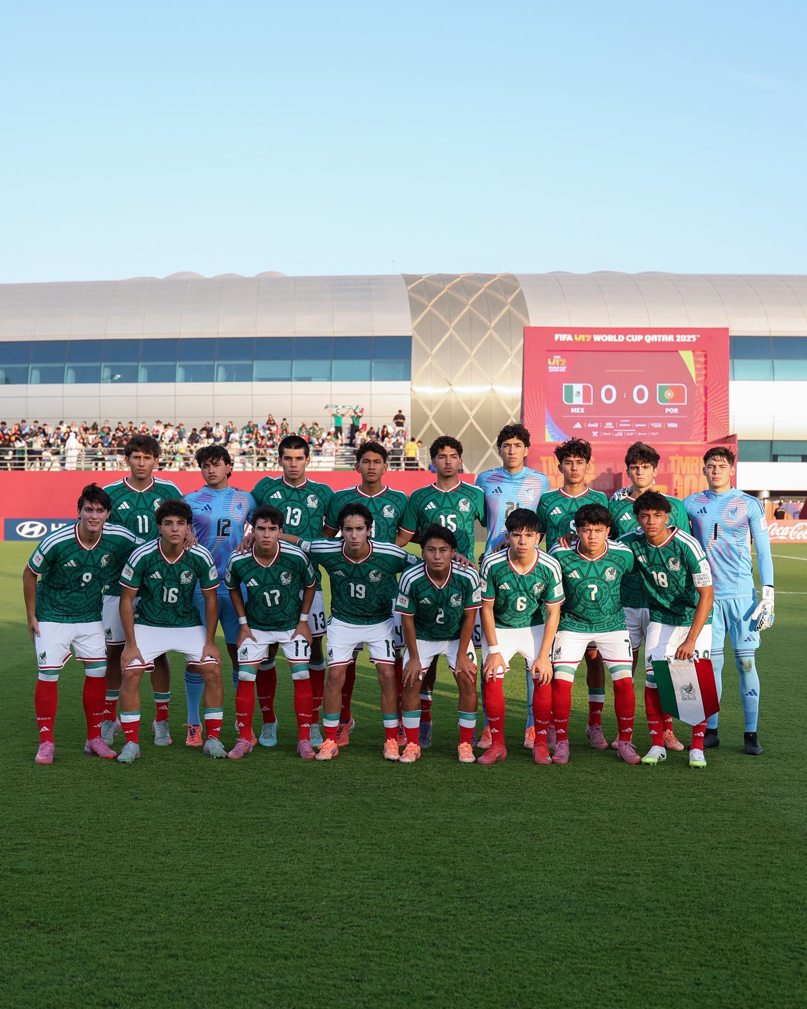 Portugal goleó 5-0 a México en octavos del Mundial Sub 17. Dos expulsiones y errores clave dejaron al Tri sin respuesta y fuera del torneo. FOTO: Selección Nacional de México.