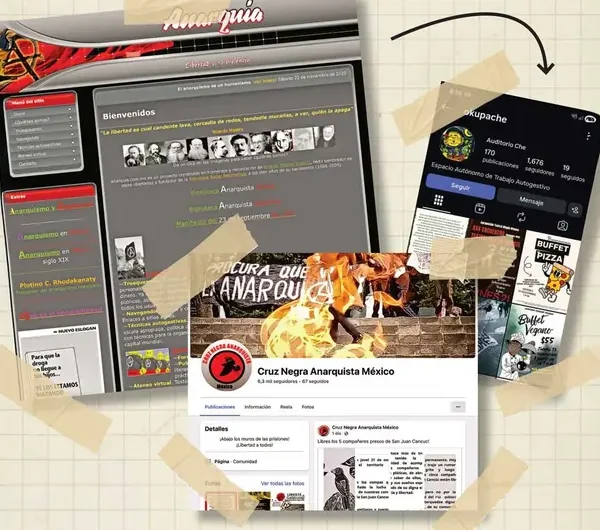 Las organizaciones que integran el llamado Bloque Negro han extendido su presencia más allá de las calles: hoy operan activamente en una red digital que incluye páginas web, perfiles en redes sociales y plataformas internacionales IMAGEN: Excélsior.