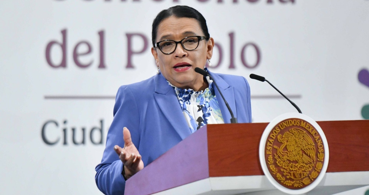 Ante el paro nacional de la CNTE, Rosa Icela Rodríguez llamó al diálogo y pidió evitar bloqueos que afecten a la ciudadanía. FOTO: Sin Embargo.