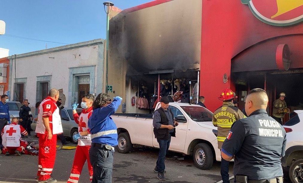 Explosión en tienda del centro de Hermosillo deja múltiples víctimas y provoca fuerte movilización de emergencia