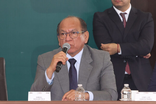 El secretario de Gobernación, Samuel Aguilar, presentará una denuncia por amenazas contra “El Toñín”. FOTO: 24 Horas Puebla.