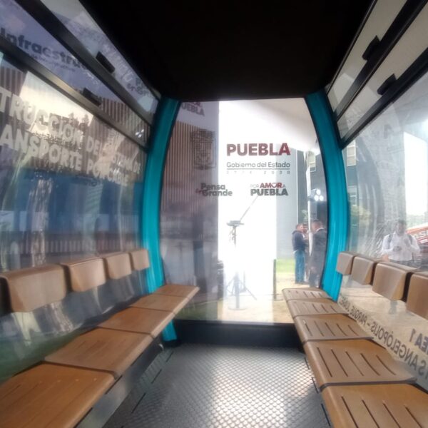 Cablebus Puebla. Foto: Milenio.