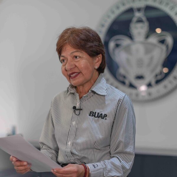 La rectora de la BUAP, Lilia Cedillo, afirmó que en 2026 la universidad buscará consolidar un ambiente de paz y fortalecer su desarrollo académico. FOTO: BUAP.