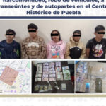 Caen siete presuntos integrantes de “Los Keos”, banda dedicada a robos y narcomenudeo en el Centro Histórico de Puebla. IMAGEN: FGE.