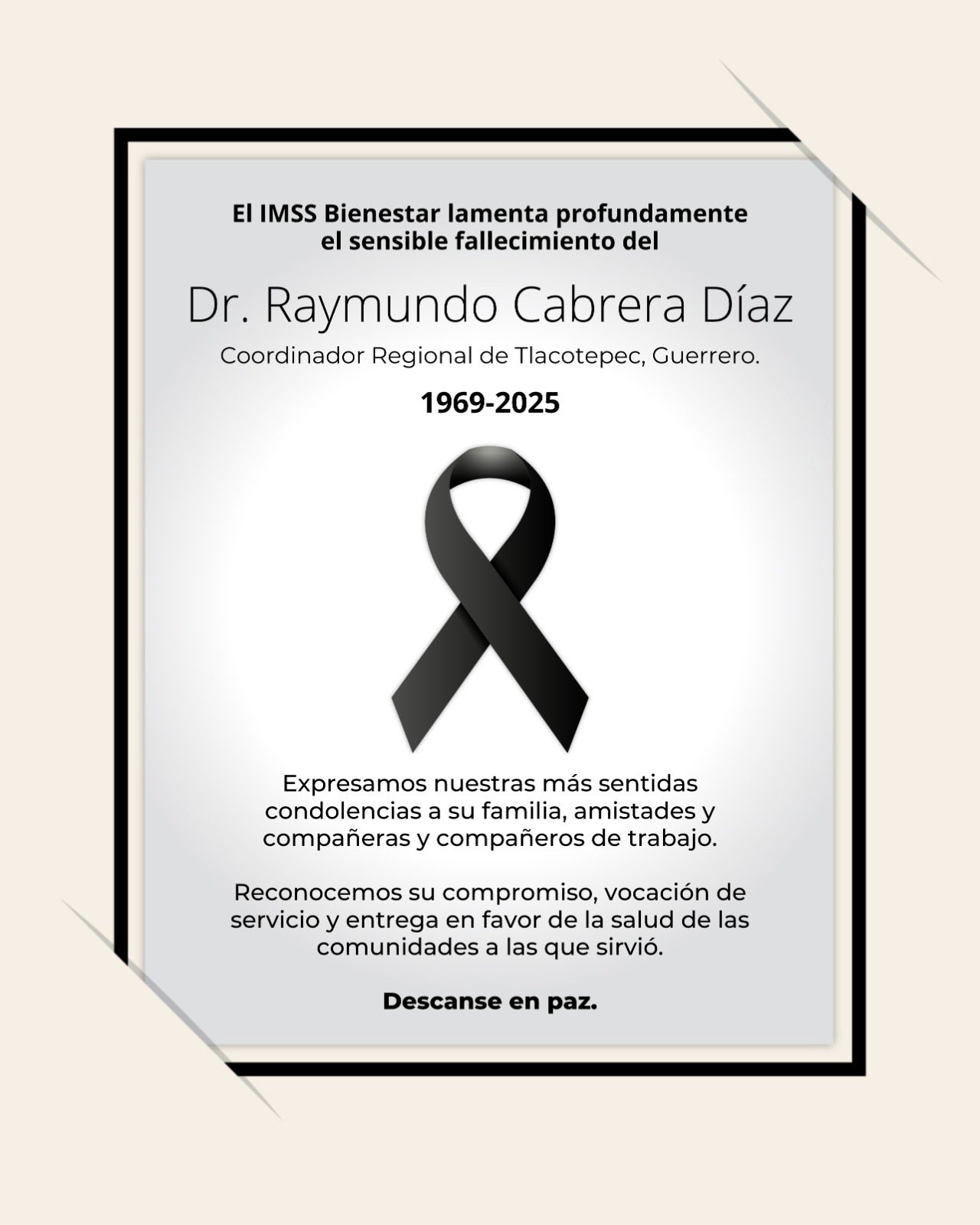 Asesinan a balazos en Chilpancingo a Raymundo Cabrera Díaz, coordinador regional del programa IMSS-Bienestar.