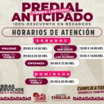 Contribuyentes de San Pedro Cholula pueden acceder hasta el 31 de diciembre a los mayores descuentos en el pago del predial.