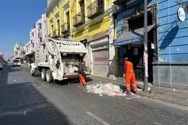 El servicio de recolección de basura en la ciudad de Puebla operará con normalidad el 31 de diciembre y se suspenderá el 1 de enero.