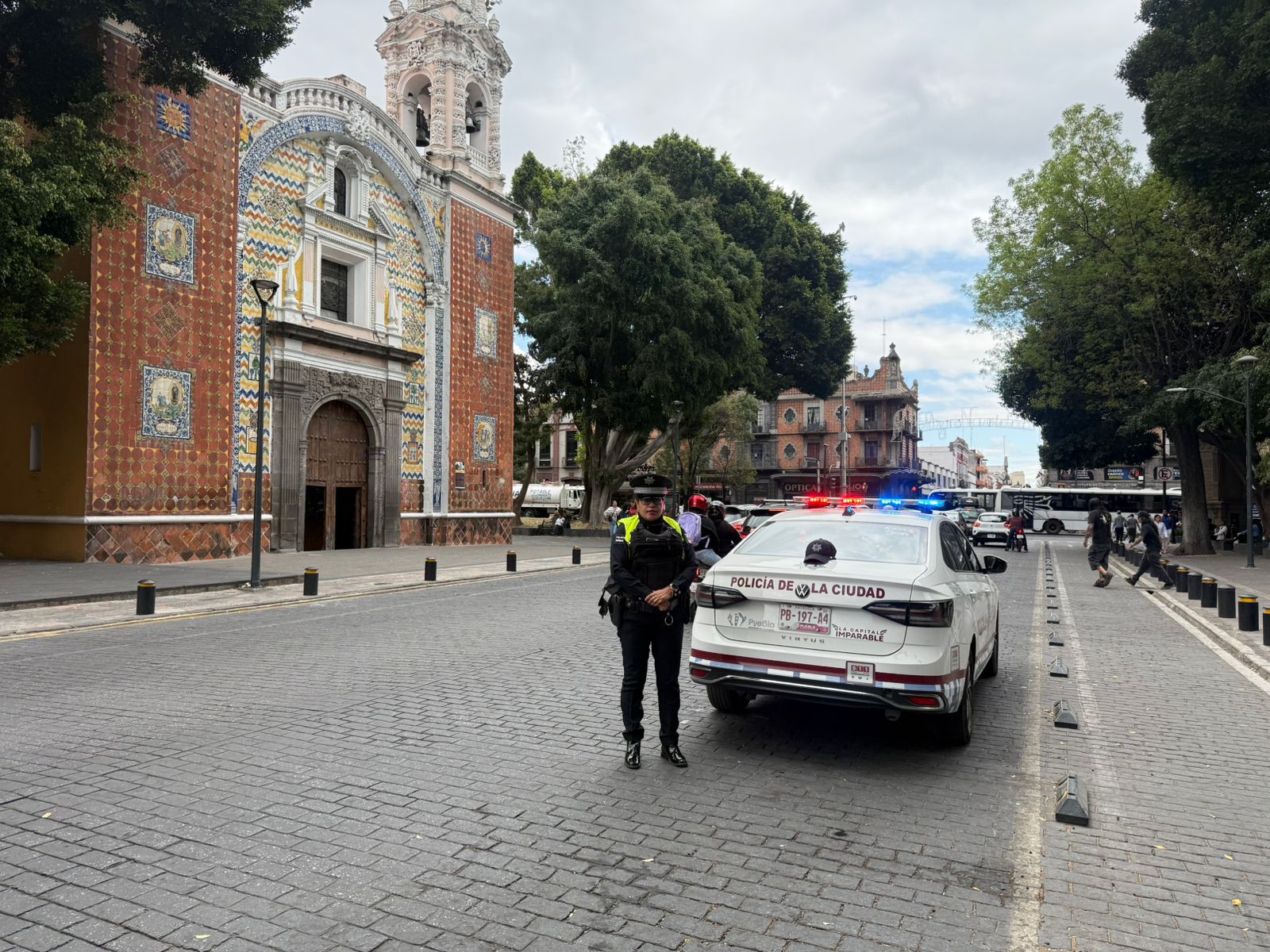 Refuerzan seguridad en el Seminario Palafoxiano por la Feria Guadalupana
