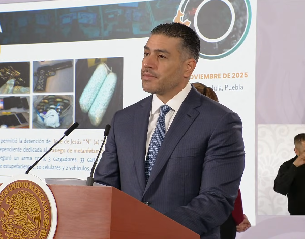 La SSPC confirmó la detención en Puebla de “Gonzo”, presunto operador de tráfico de drogas hacia Estados Unidos.