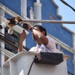 La SSC de Puebla retiró 48 cámaras instaladas ilegalmente por presuntos delincuentes en colonias y juntas auxiliares. FOTO: Enfoque Noticias.