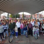 Familia poblanas convivieron en las posadas de “Vive el invierno de la capital”, recibiendo cobertores ante el inicio de las bajas temperaturas y momentos de calidez en grupo.