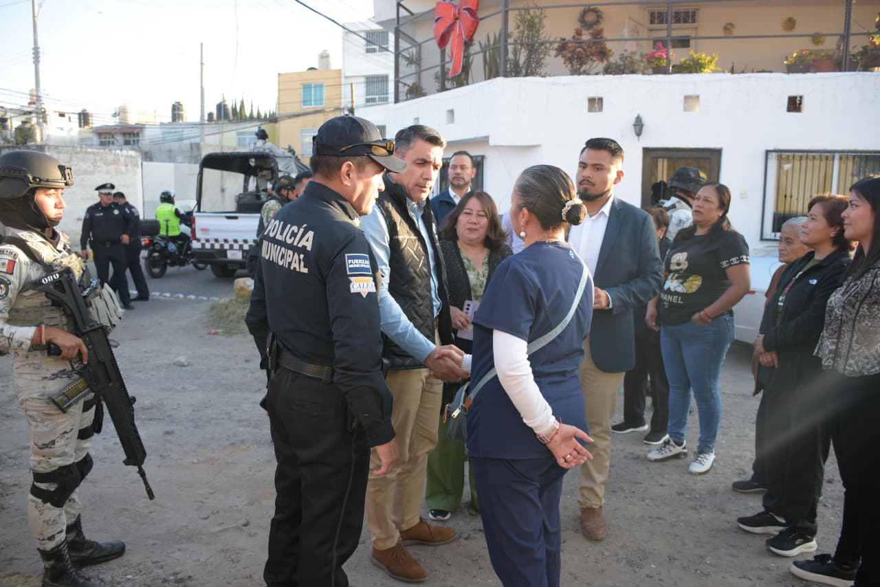 Félix Pallares recorre la Exhacienda de Chapulco y promete reforzar seguridad