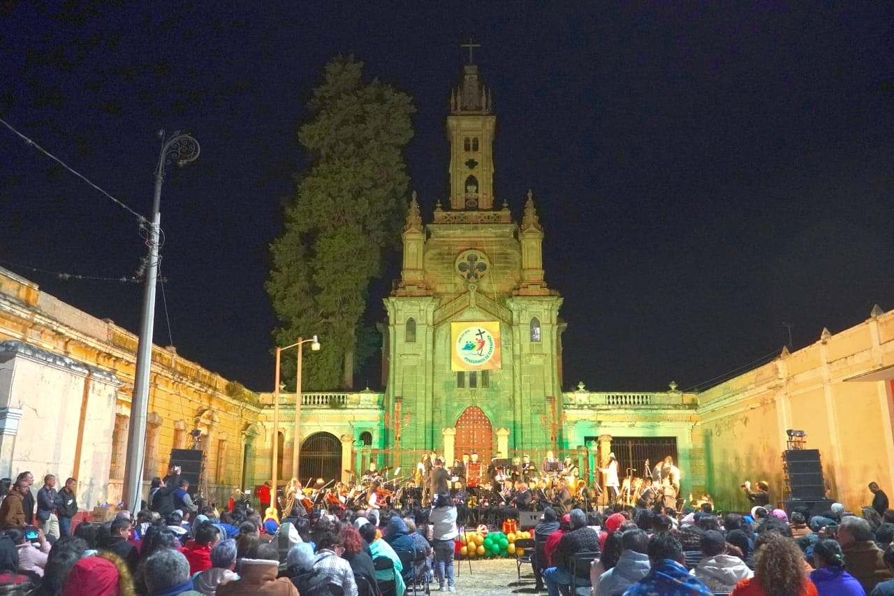 San Martín Texmelucan celebra concierto navideño “Ecos de Navidad” para fortalecer convivencia familiar