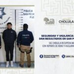 La SSC Cholula recuperó una motocicleta con reporte de robo tras un operativo preventivo en Plaza San Diego.