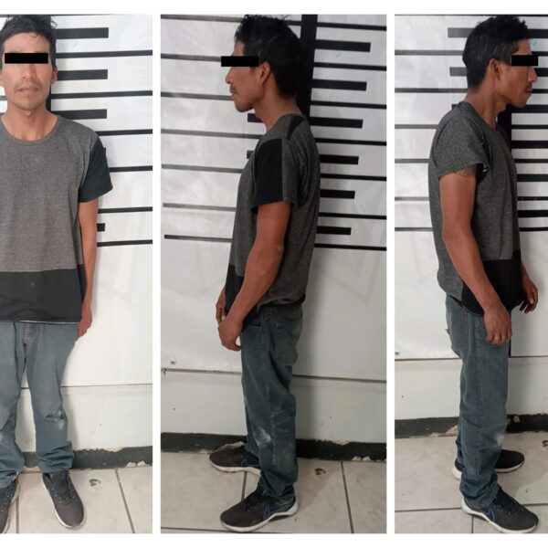 La rápida reacción de las autoridades municipales permitió la detención de un hombre por tentativa de robo en Hueyatzacoalco.