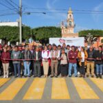 San Pedro Cholula inauguró la rehabilitación de la calle 16 de Septiembre en San Agustín Calvario, con trabajos de pavimentación y señalética.