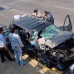 El Golf involucrado en la carambola de la Vía Atlixcáyotl acumulaba 95 registros por exceso de velocidad FOTO: Telediario,.