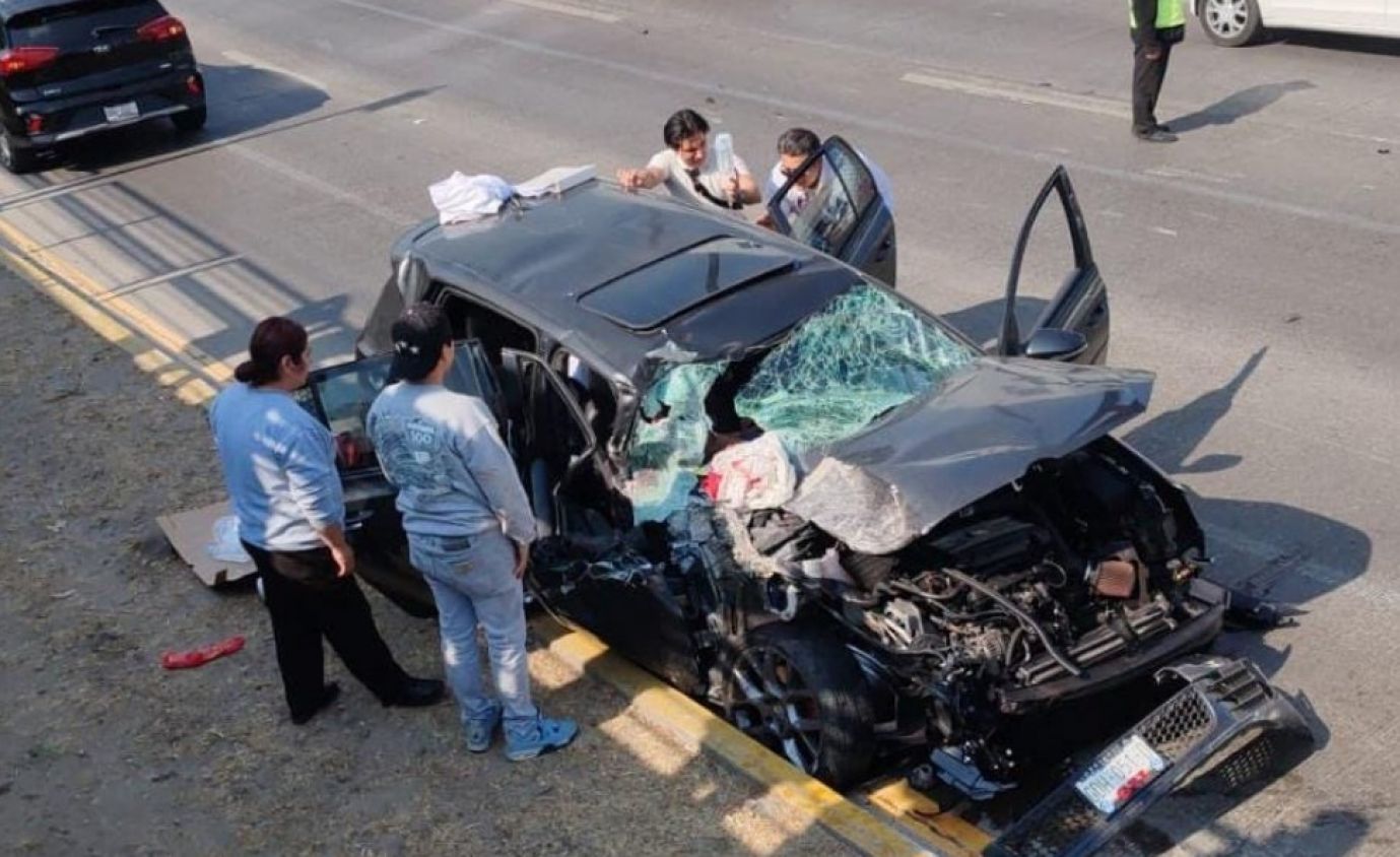 Golf implicado en carambola de la Atlixcáyotl tenía 95 registros por exceso de velocidad