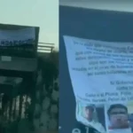 La aparición de narcomantas en distintos puntos de Puebla encendió la alerta ciudadana y abrió un nuevo capítulo de tensión en las calles. IMAGEN: Puebla en Línea.