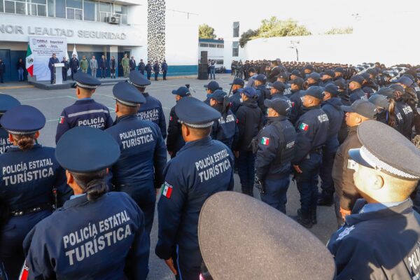 La Policía Estatal de Puebla enfrenta un déficit de personal y bajos niveles de certificación según el Censo Nacional de Seguridad Pública Estatal 2025. FOTO: Gobierno de Puebla.