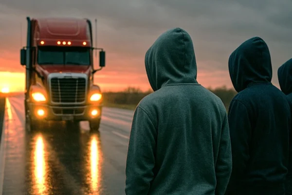 Transportistas urgen una Fiscalía Especializada en Delitos en Carretera ante la baja judicialización de robos y ataques al sector. IMAGEN: Chat GPT.