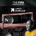 Lizbeth Ovalle recibió el Premio Marta al Mejor Gol del Año en The Best de la FIFA. IMAGEN: FIFA.