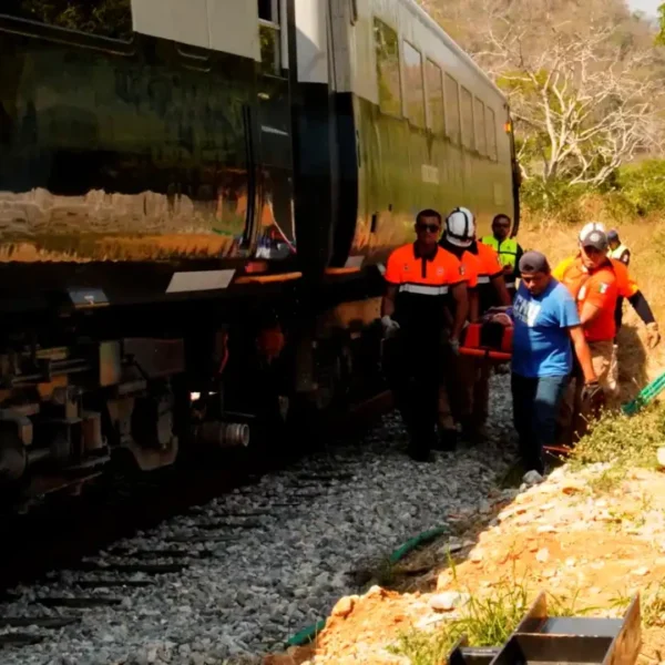 El Ferrocarril del Istmo de Tehuantepec, operador del Tren Interoceánico, cuenta con un seguro para pasajeros que cubre fallecimientos, lesiones por hasta 400 mil pesos. FOTO: EFE.
